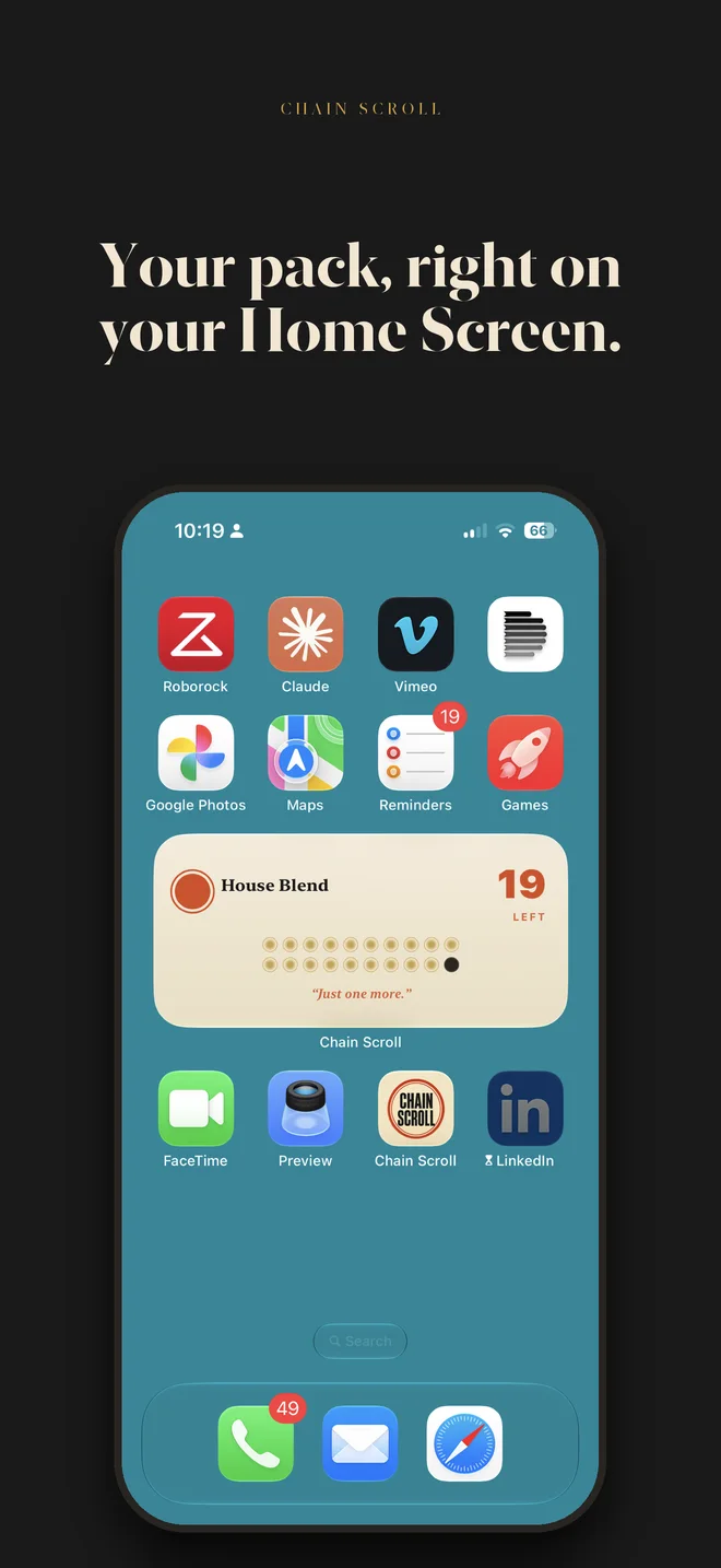 Chain Scroll App Store screenshot 5